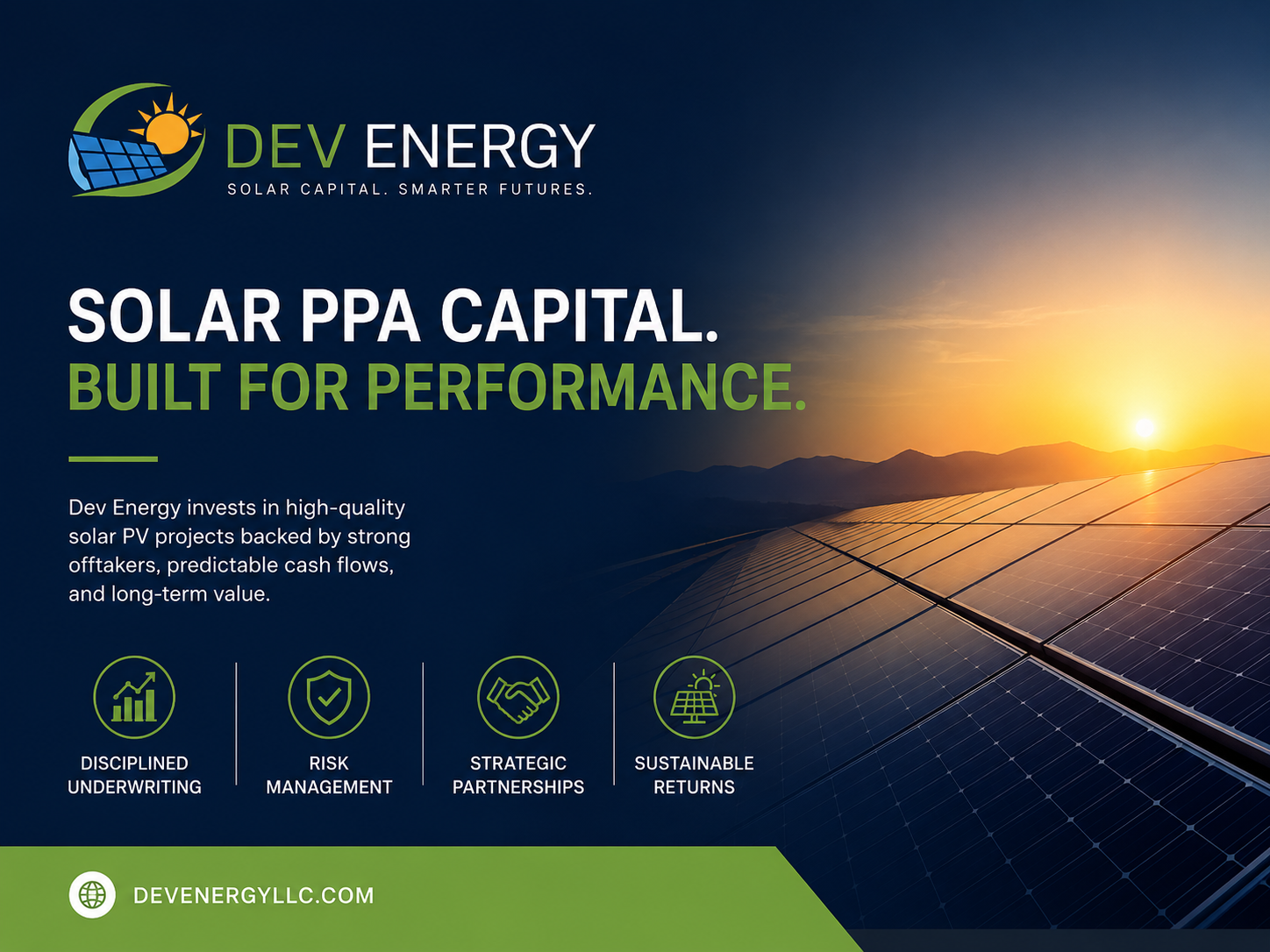 Dev Energy LLC | Solar PPA Capital and Project Underwriting
