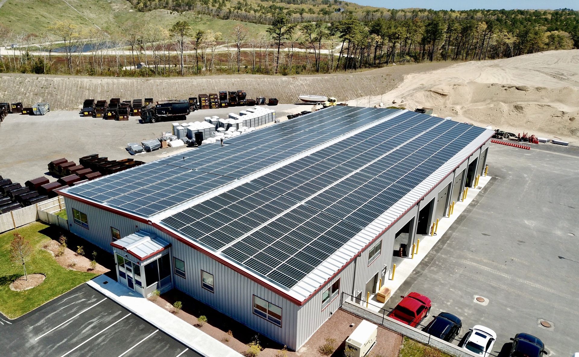 Commercial rooftop solar array
